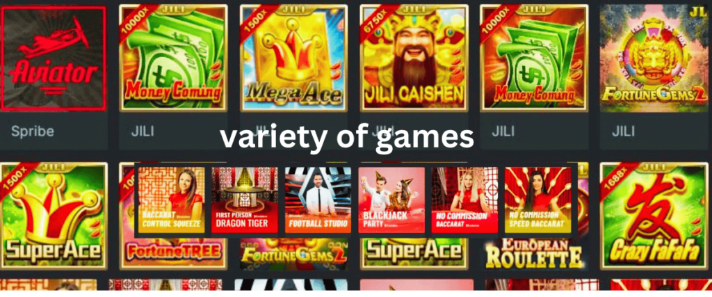 variety of games 